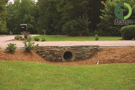 retaining wall for driveway culvert